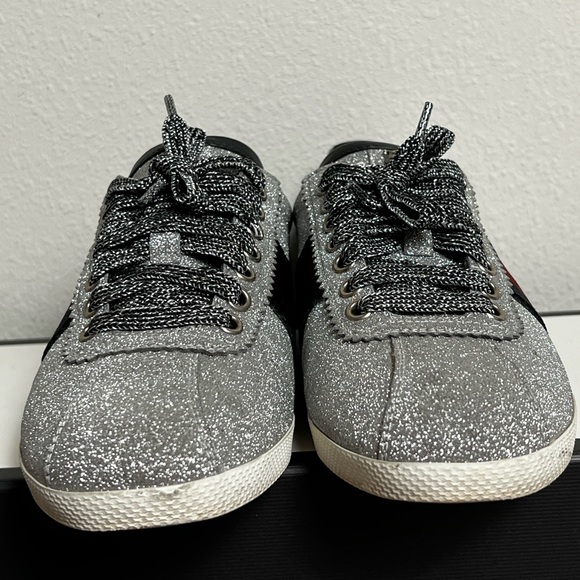 GUCCI Bambi sneaker/trainers silver glitter EU 36 1/2 - Picture 4 of 9
